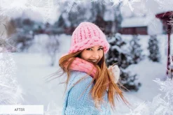 Winter Snowflakes Overlays Photoshop