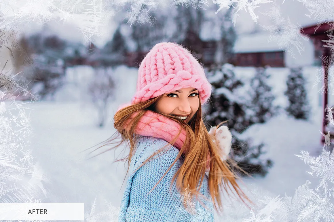 Winter Snowflakes Overlays Photoshop