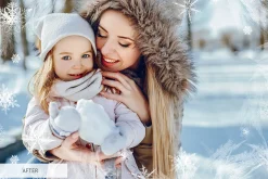 Winter Snowflakes Overlays Photoshop