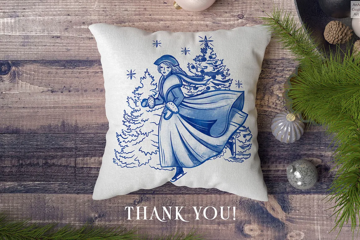 Winter day seamless patterns clipart