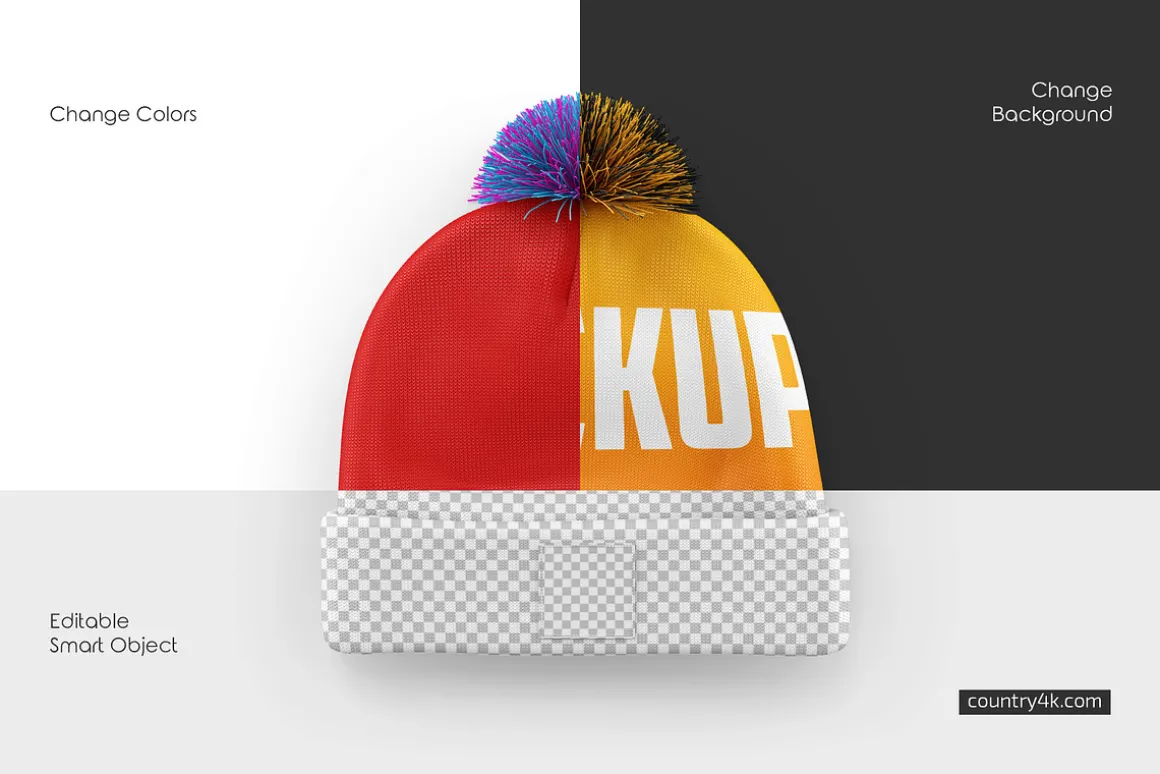 Winter Hat Mockup Set