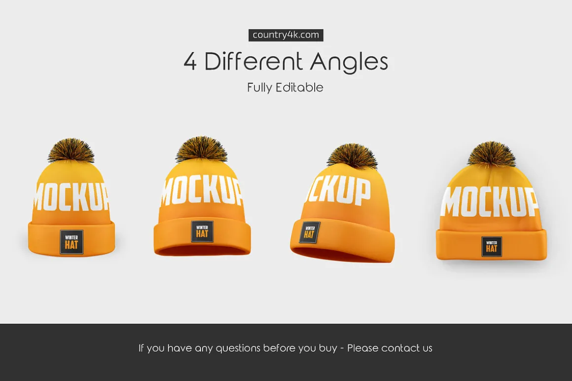 Winter Hat Mockup Set