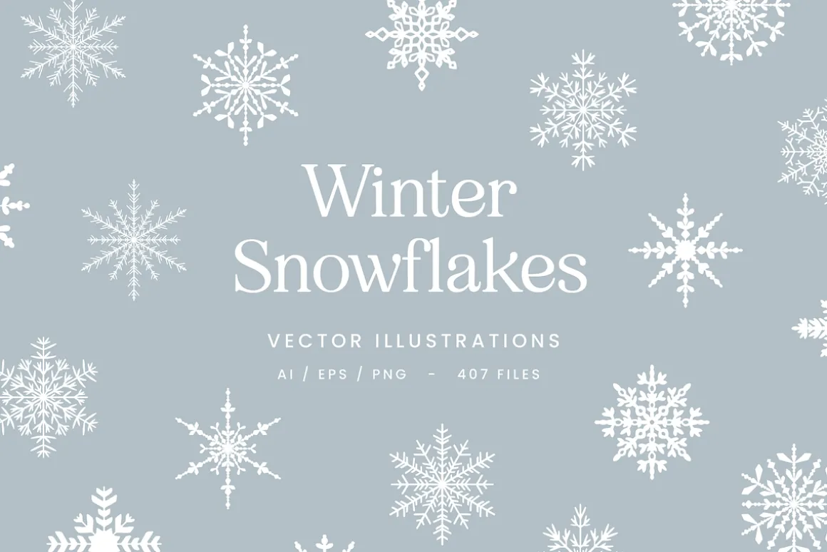 Winter Snowflake Vector Illustration