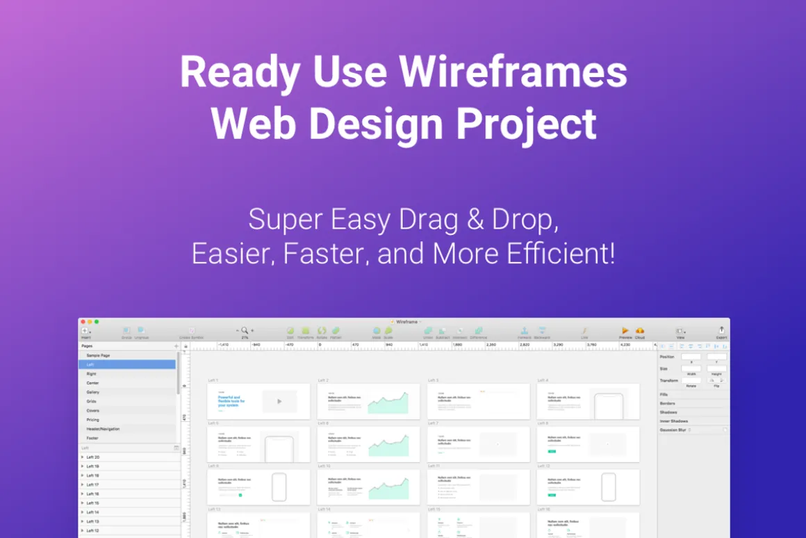 Wirefire - Wireframe Kit Web Design