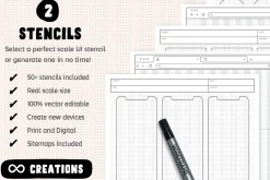 Wireframes and Sitemaps Bundle