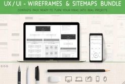 Wireframes and Sitemaps Bundle