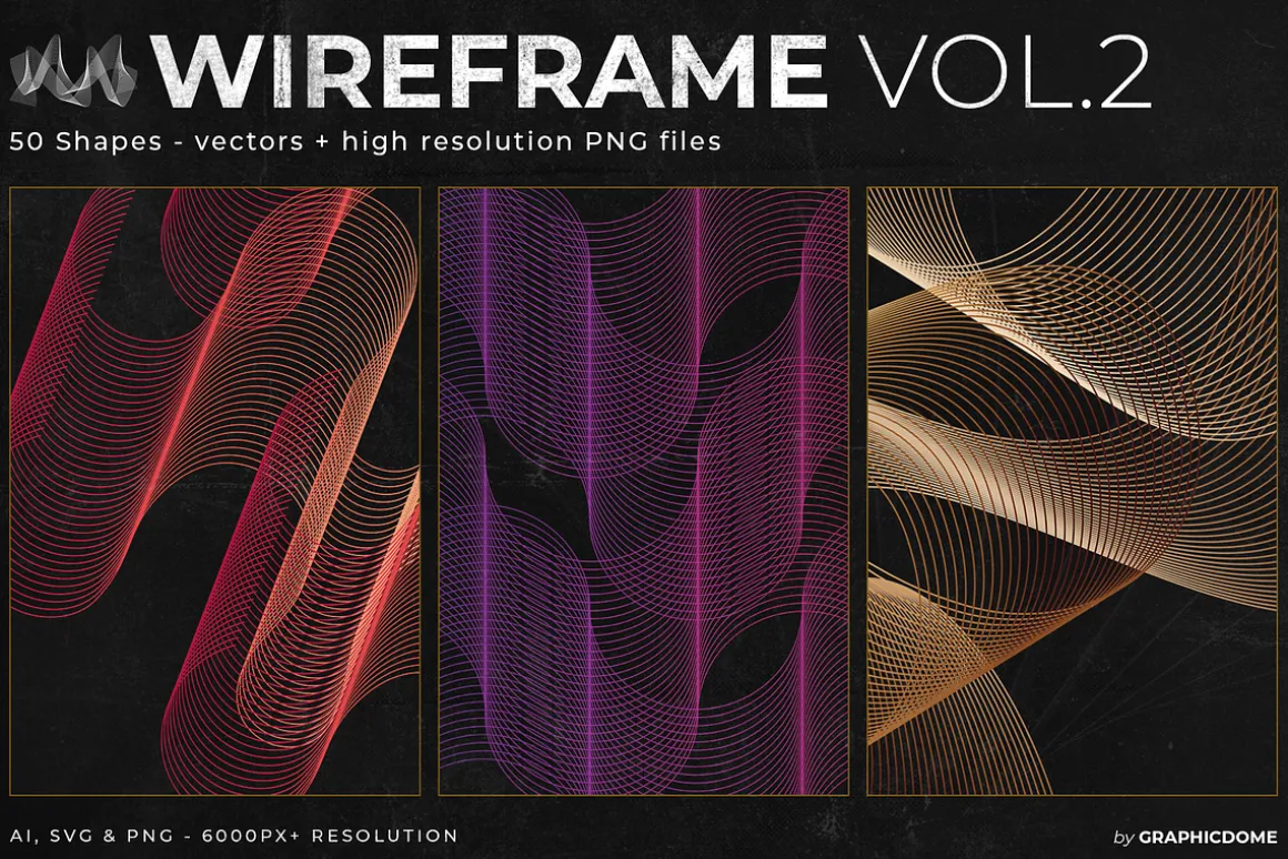 50 Wireframe Shapes Vol.2