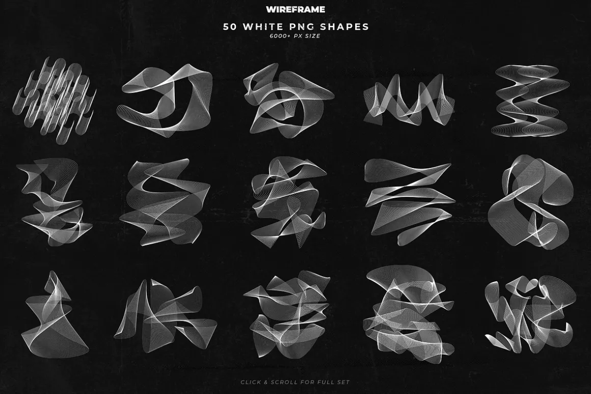50 Wireframe Shapes Vol.2
