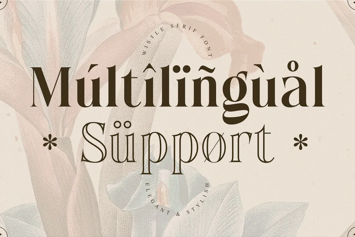Wistle – Elegant Stylish Serif