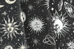 Witchcore Astrology Seamless Pattern