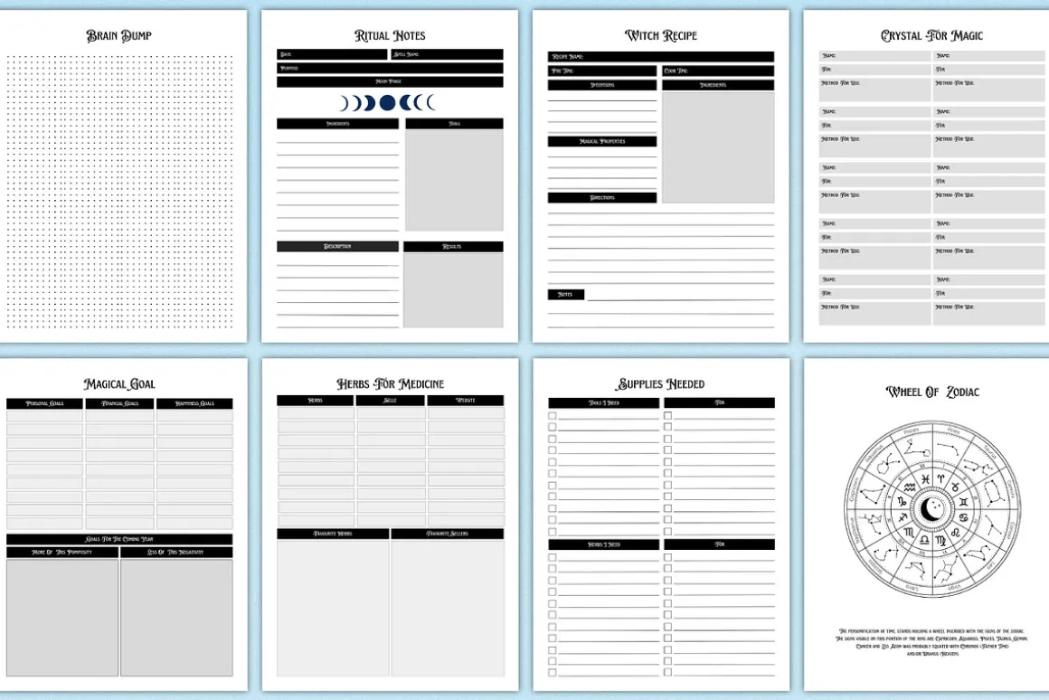 2026 Witchy Planner For Canva