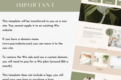 Wix Website Template Azalea Finley