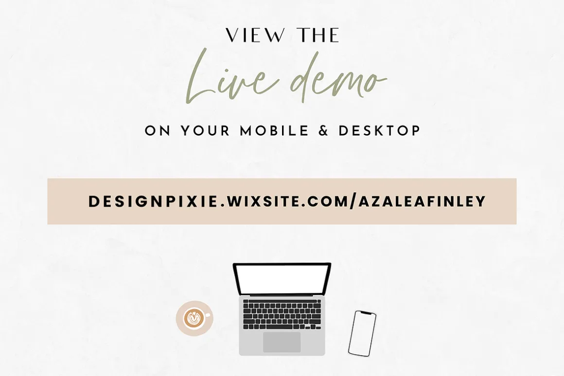 Wix Website Template Azalea Finley