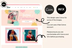 Wix Website Template Bright Retro