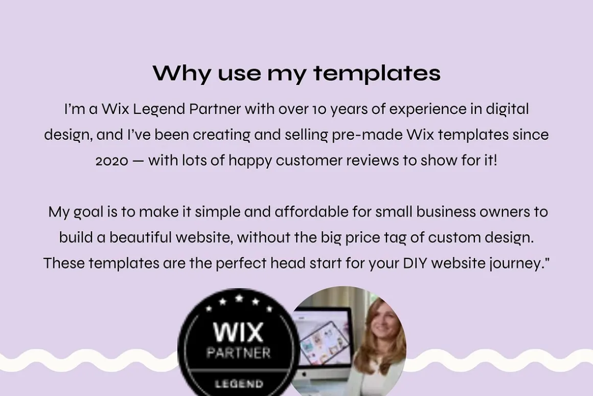 Wix Website Template Bright Retro