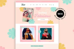 Wix Website Template Bright Retro