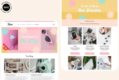 Wix Website Template Bright Retro