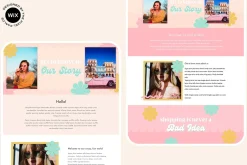Wix Website Template Bright Retro