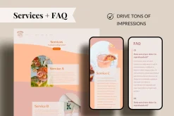 WIX Website Template Colorful Retro