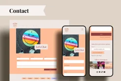 WIX Website Template Colorful Retro