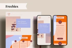 WIX Website Template Colorful Retro