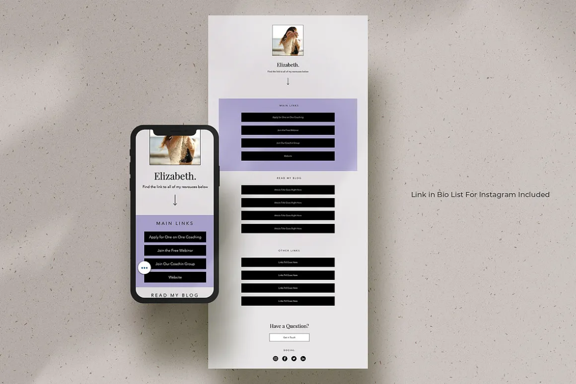 WIX Website Template For Coaches