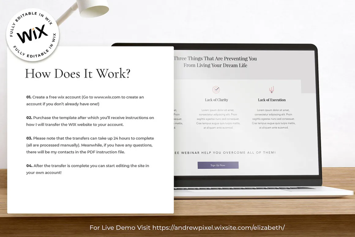 WIX Website Template For Coaches