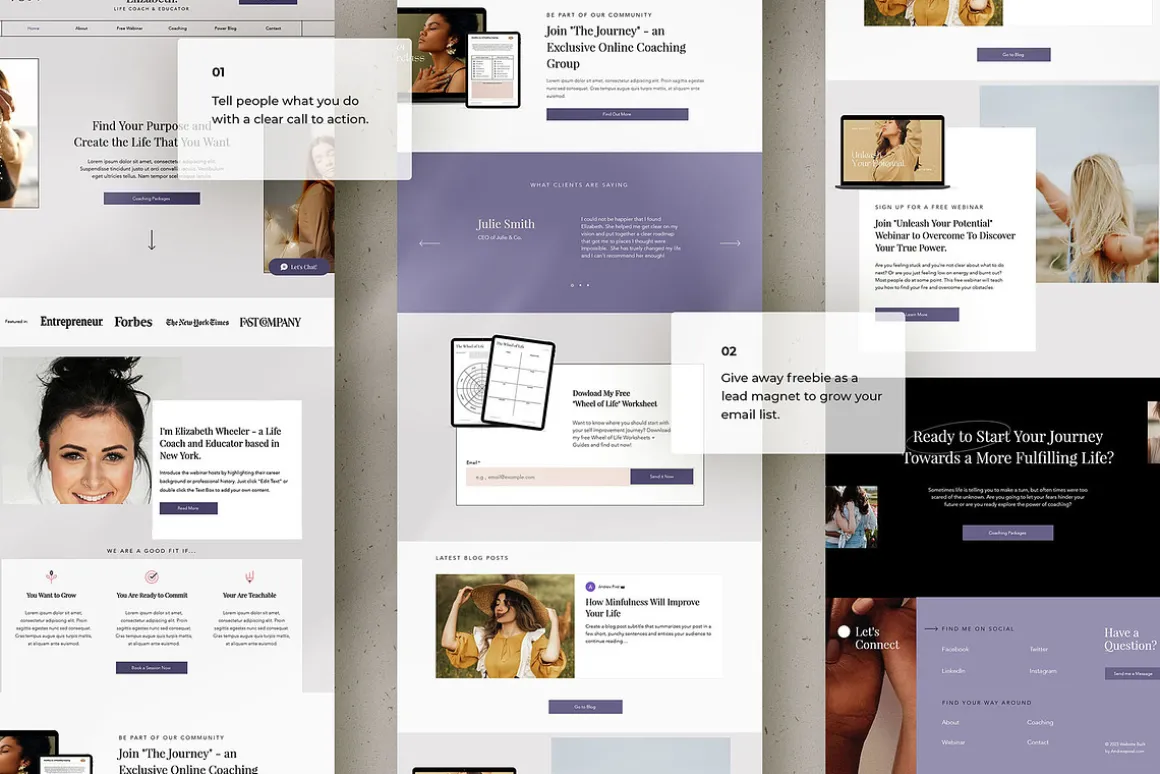 WIX Website Template For Coaches