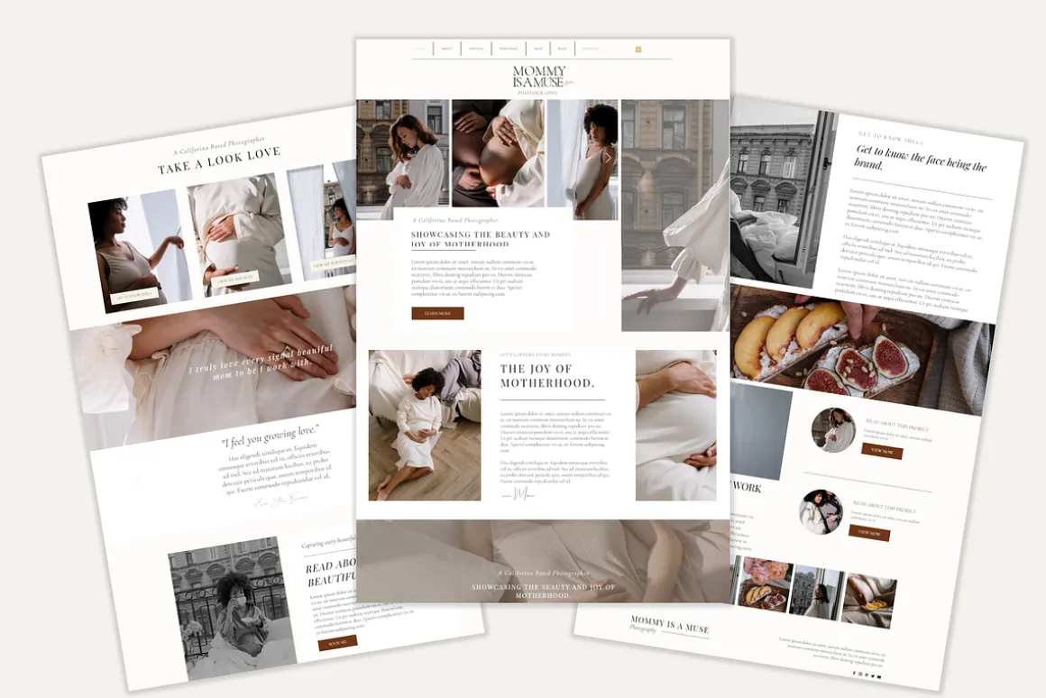 Wix Website Template | Mommy Muse
