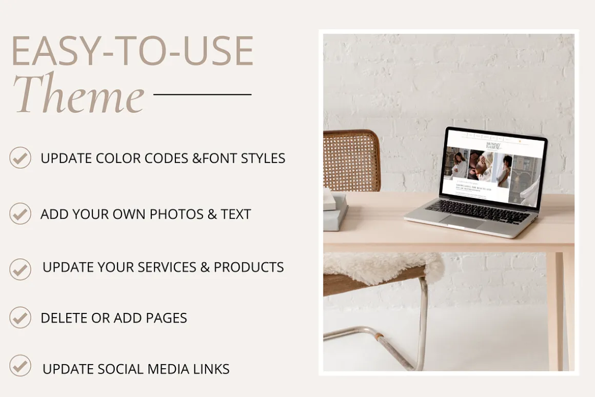 Wix Website Template | Mommy Muse