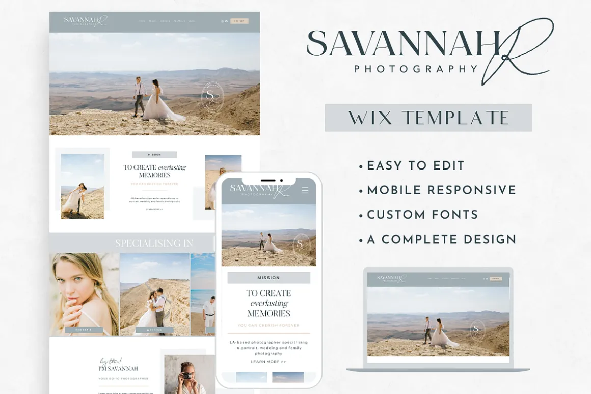 Wix Website Template Photographer