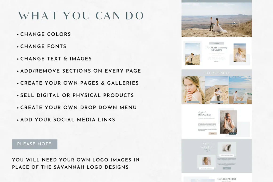 Wix Website Template Photographer