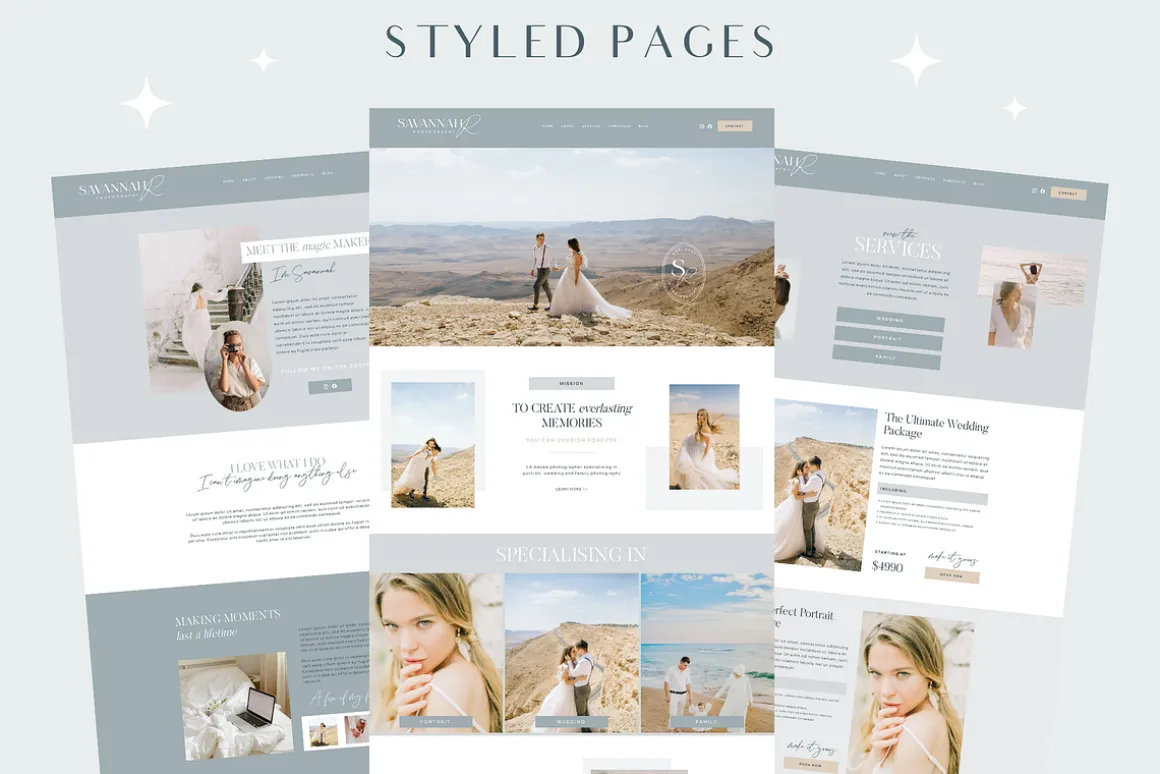 Wix Website Template Photographer