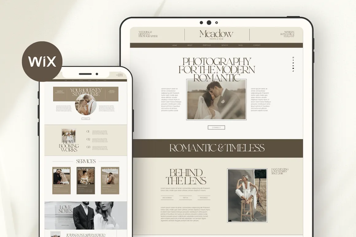 Wix Website Template Photography