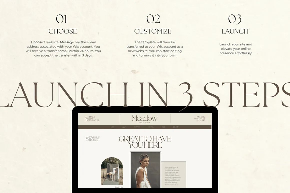 Wix Website Template Photography
