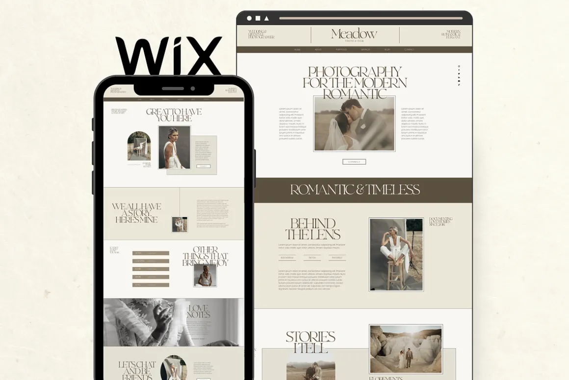 Wix Website Template Photography