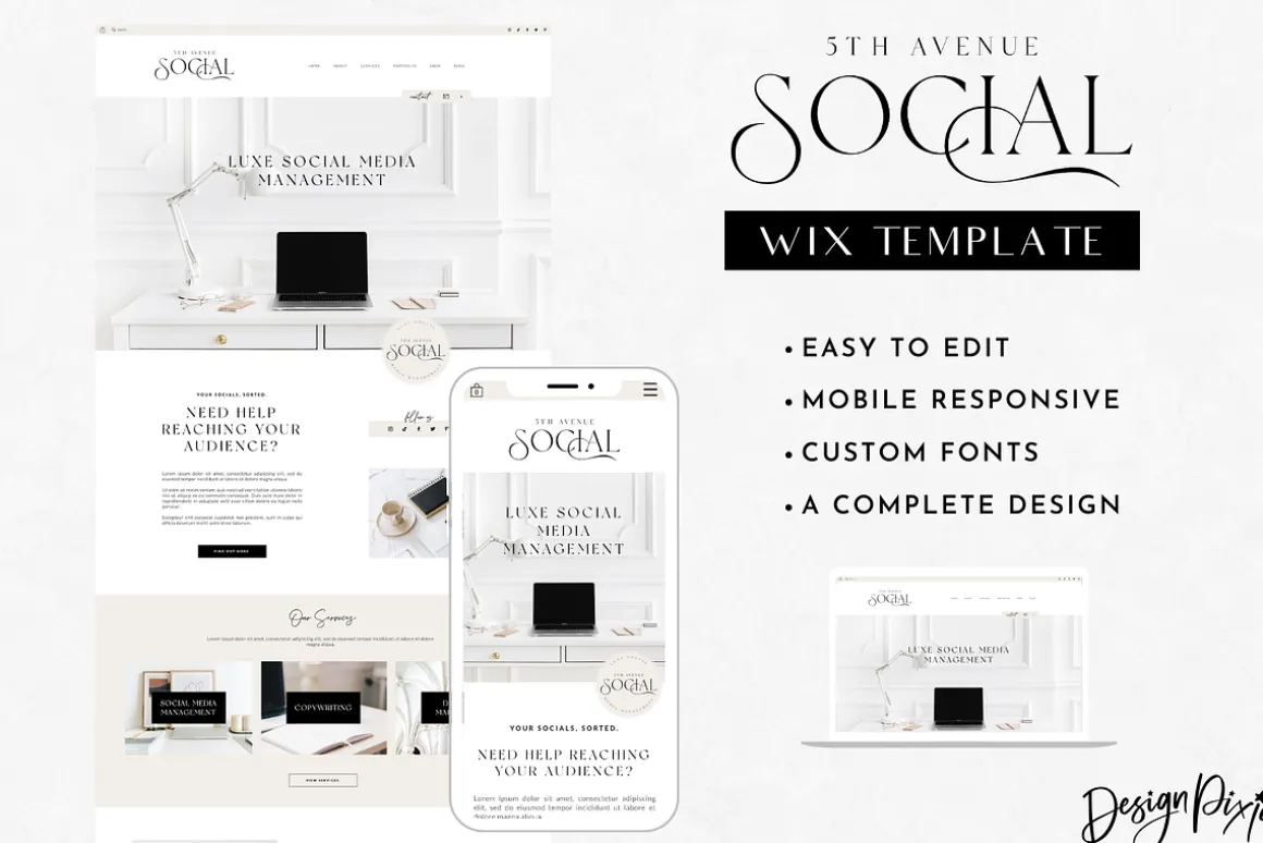 Wix Website - 5th Avenue Social