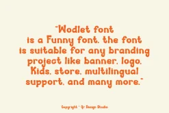 Wodlet - Funny Groovy Font