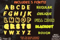 Wolf Manchu - Layered Horror Font