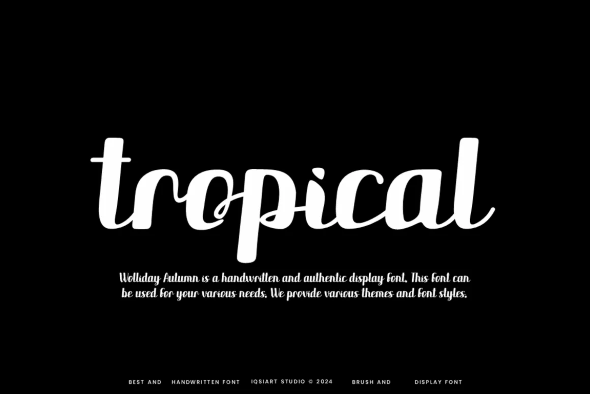 Wolliday Autumn - Handwritten Font