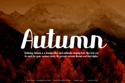 Wolliday Autumn - Handwritten Font