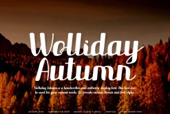 Wolliday Autumn - Handwritten Font