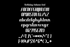 Wolliday Autumn - Handwritten Font