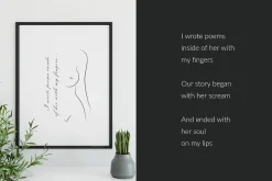 Womans Body. Line Art Collection