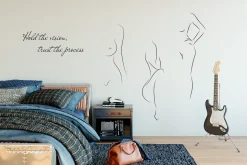 Womans Body. Line Art Collection