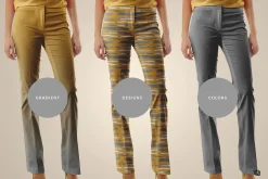 Women's Bellbottom Trousers Mockup