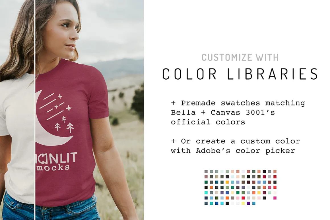 Women's Bella Canvas T-shirt Mockup