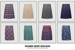 Women skirt mockup