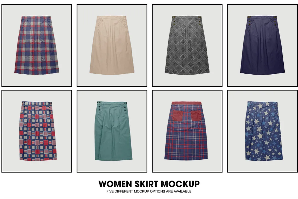 Women skirt mockup