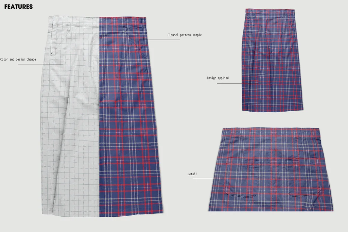 Women skirt mockup